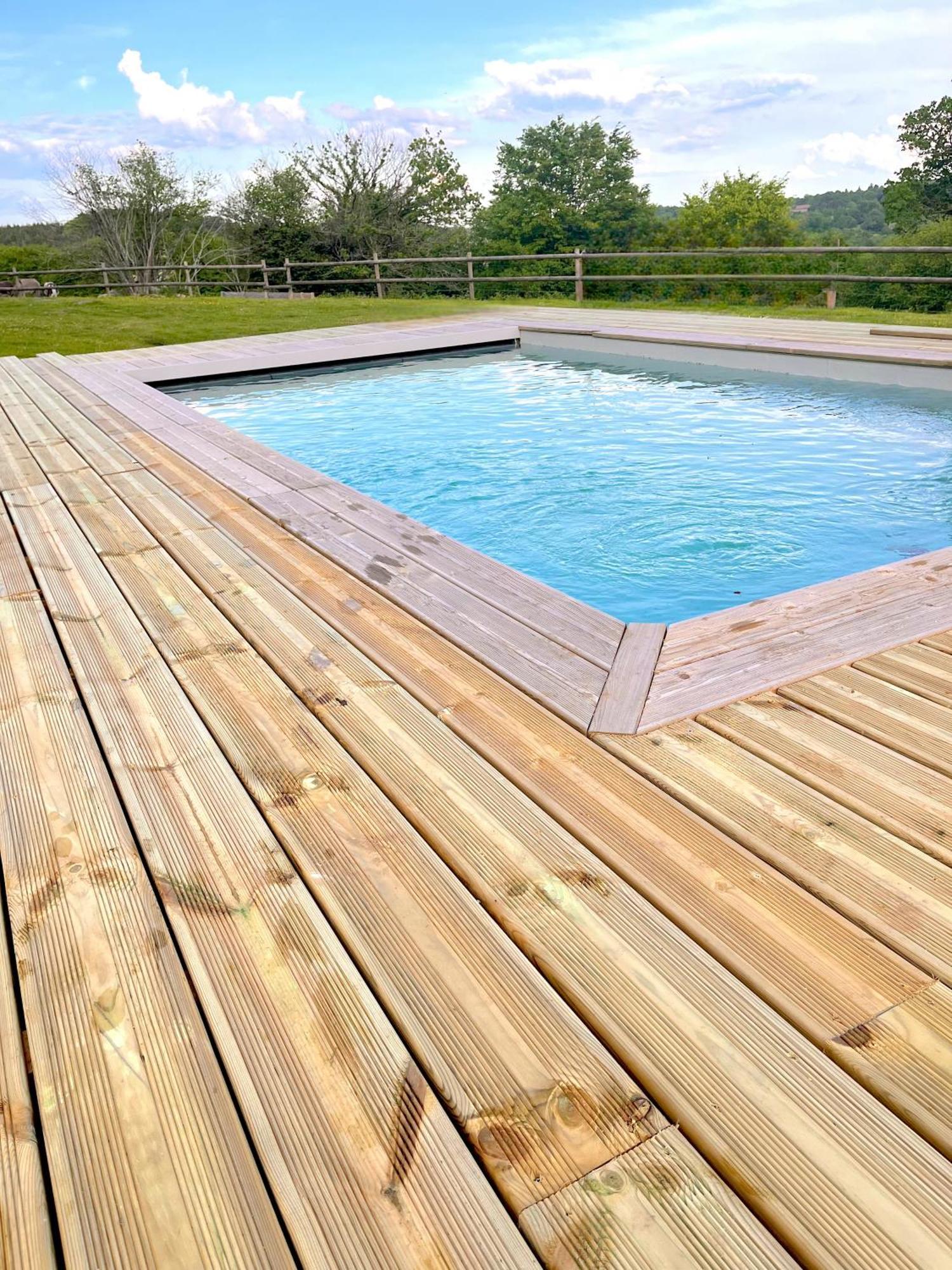 Madelaine Ranch, Nouvelle Piscine 2025 Villa Le Gast Luaran gambar